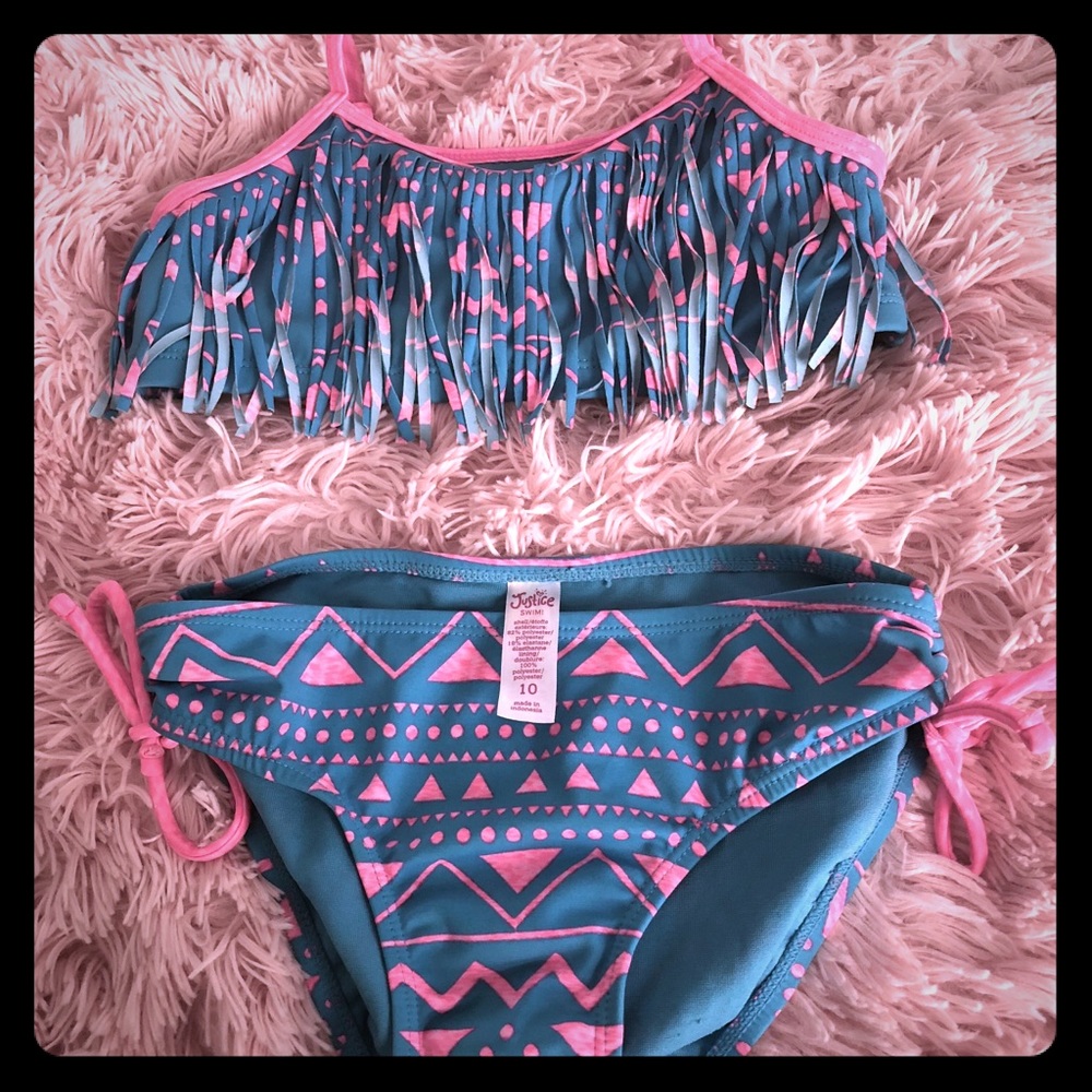 Girls Size 10 JUSTICE bathing suit